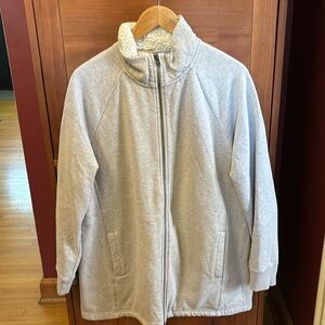 Women's L.L.Bean 1912 Sweatshirt, Sherpa-Lined Full-Zip Tunic XL